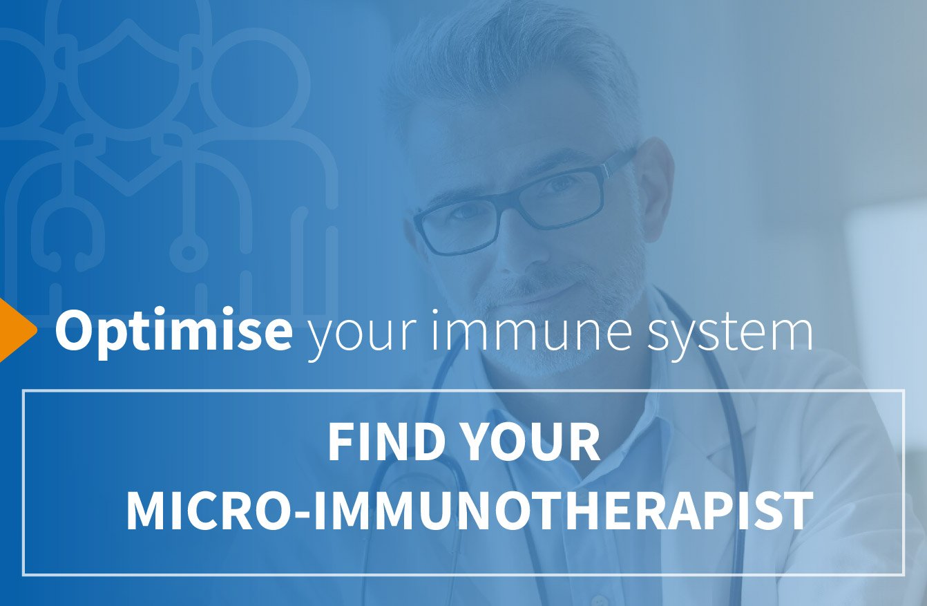 Banner Find your micro-immunotherapist and optimise your immune system