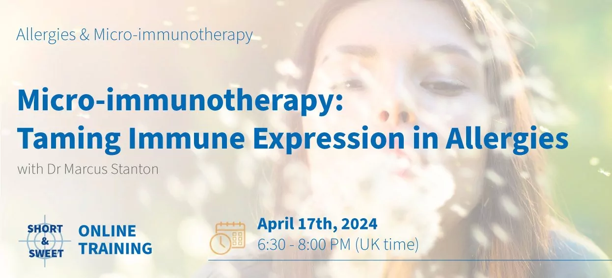 Online Training Allergies Taming Immune Expression in Allergies